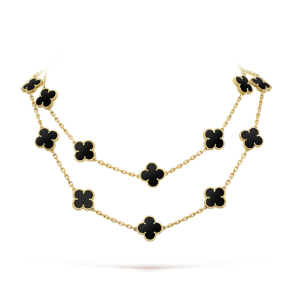 [Glow Muse]COLLAR ONYX TRÉBOL 20 MOTIVOS
