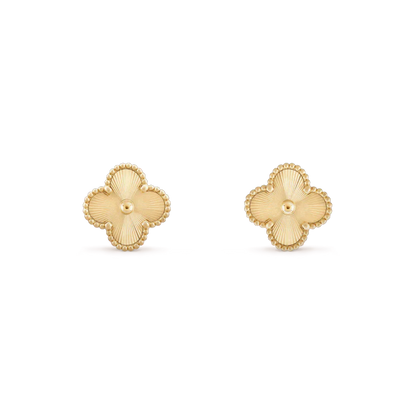 [Glow Muse]CLOVER MINI 9.5MM LASER EARRINGS