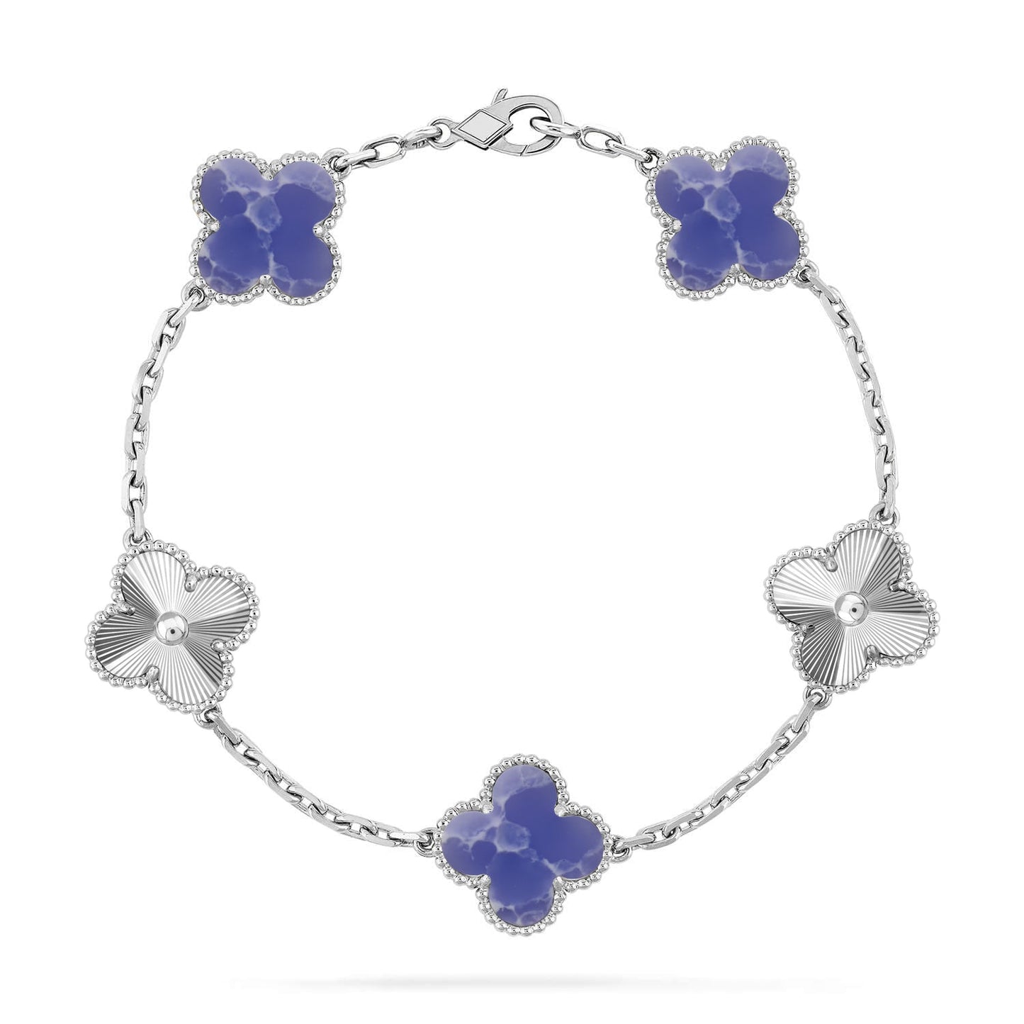 [⭐Glow Muse] مجموعة أساور CLOVER 5 MOTIF BLUE VEINS