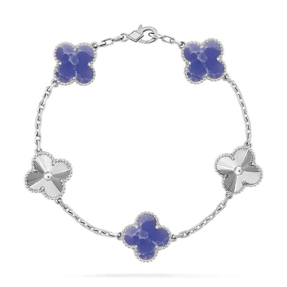 [⭐Glow Muse] مجموعة أساور CLOVER 5 MOTIF BLUE VEINS
