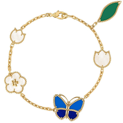 [Glow Muse]PULSERA DE 5 MOTIVOS DE MARIPOSA LUCKY SPRING