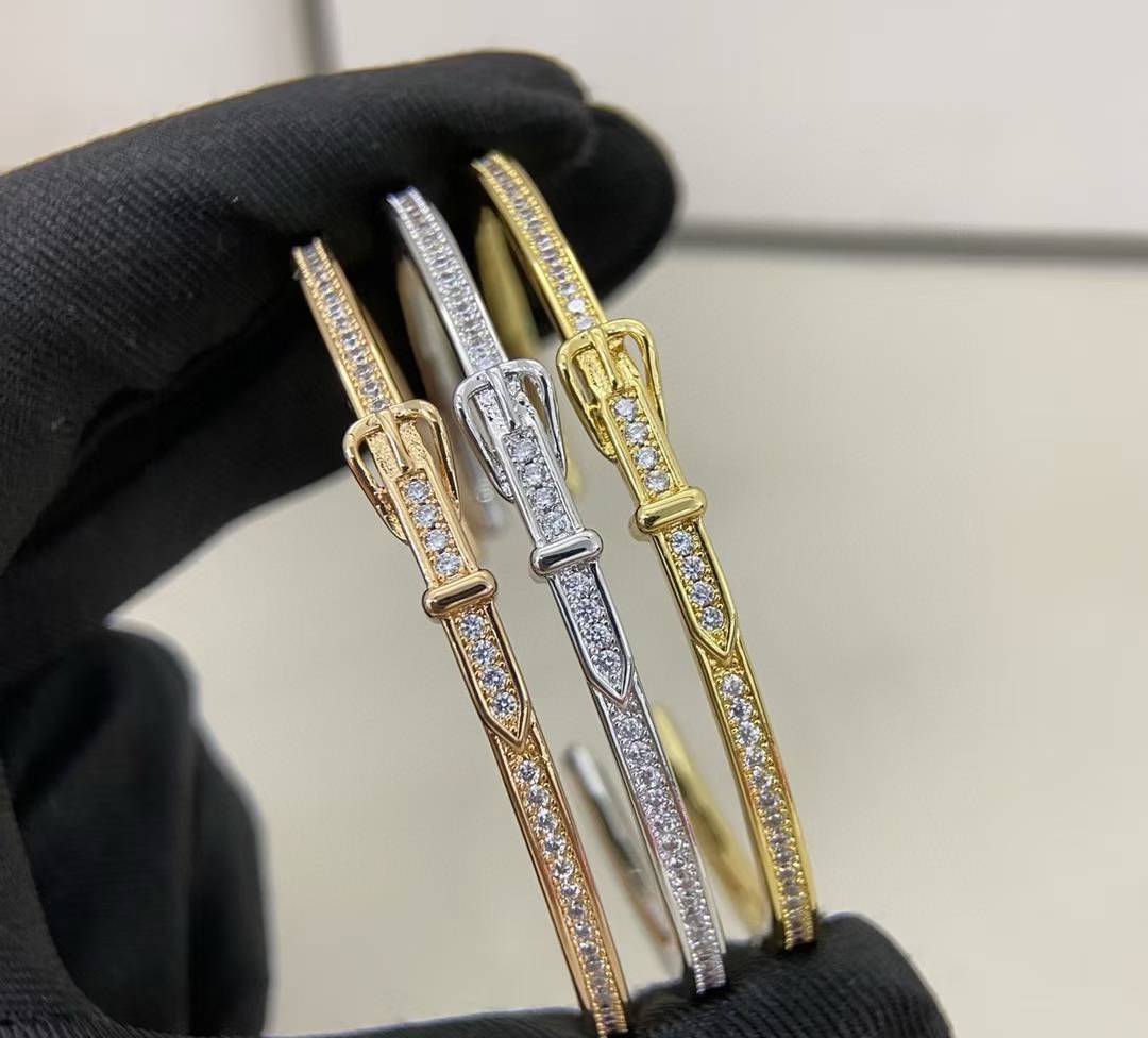 [Glow Muse] PULSERA CON DIAMANTES TRES COLORES