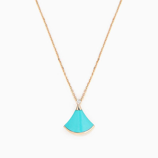 [Glow Muse]COLLAR DREAM TURQUESA ROSA DORADO