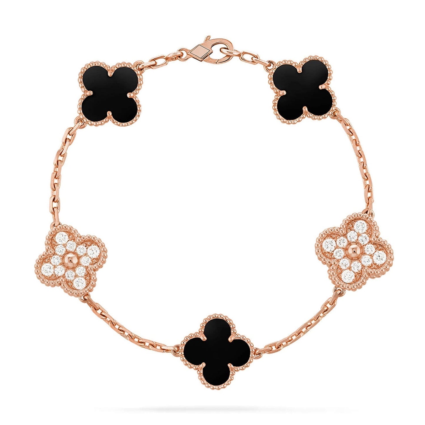 [⭐Glow Muse] مجموعة أساور العقيق من مجموعة 5 MOTIF CLOVER