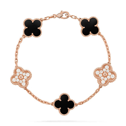 [⭐Glow Muse] مجموعة أساور العقيق من مجموعة 5 MOTIF CLOVER
