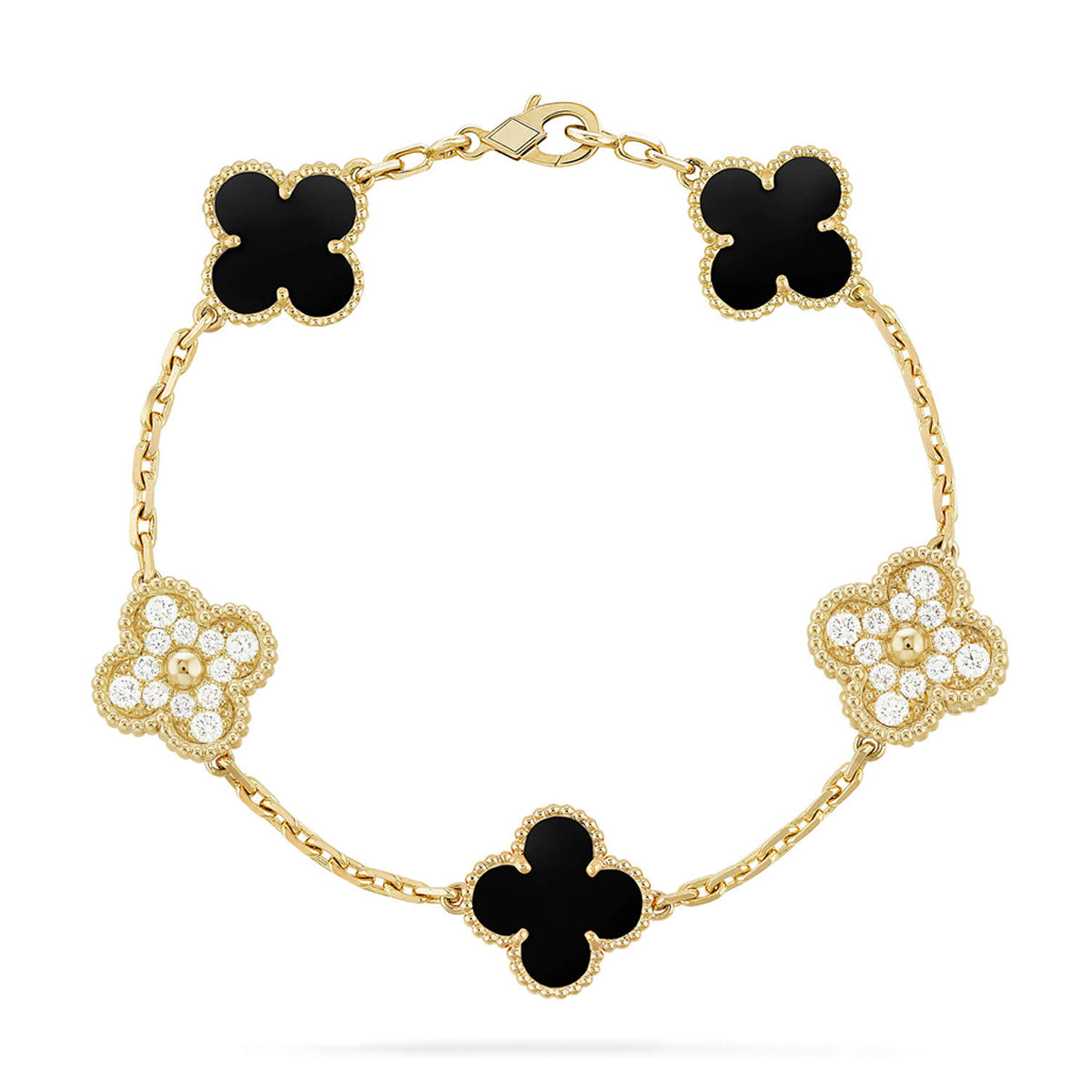 [⭐Glow Muse] مجموعة أساور العقيق من مجموعة 5 MOTIF CLOVER