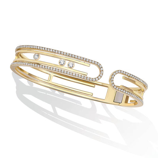 [Glow Muse] PULSERA PAVÉ DE DIAMANTES CON LETRA 10
