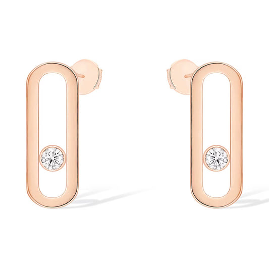 [Glow Muse]PENDIENTES PEQUEÑOS MOVE UNO 1 DIAMANTE