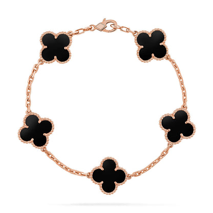 [⭐Glow Muse] مجموعة أساور العقيق من مجموعة 5 MOTIF CLOVER