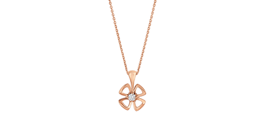 [Glow Muse]COLLAR FIOREVER CENTRO DIAMANTE
