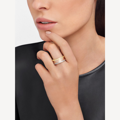 [Glow Muse] ANILLO TRICOLOR ROSA BLANCO Y AMARILLO ZERO 1