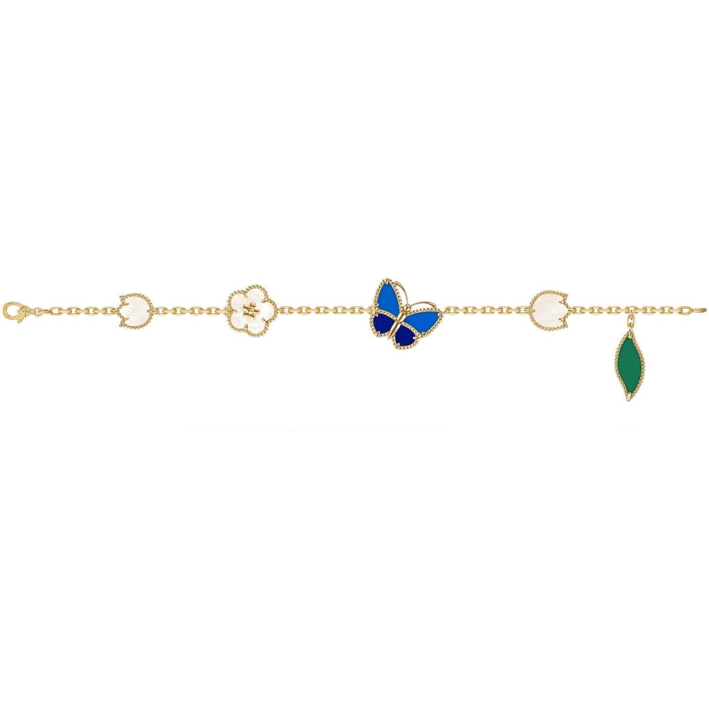 [Glow Muse]PULSERA DE 5 MOTIVOS DE MARIPOSA LUCKY SPRING