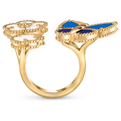 [Glow Muse]ANILLOS ABIERTOS DE MARIPOSA LUCKY SPRING