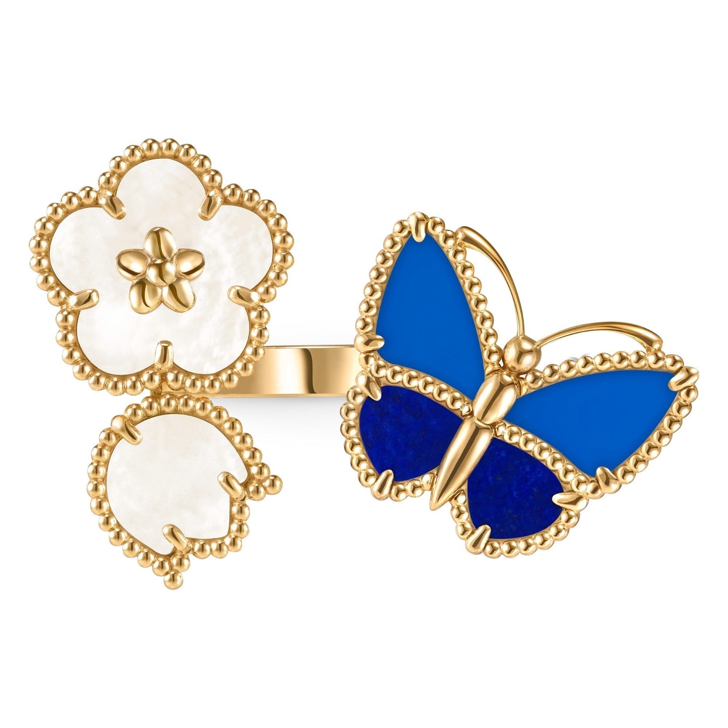 [Glow Muse]ANILLOS ABIERTOS DE MARIPOSA LUCKY SPRING