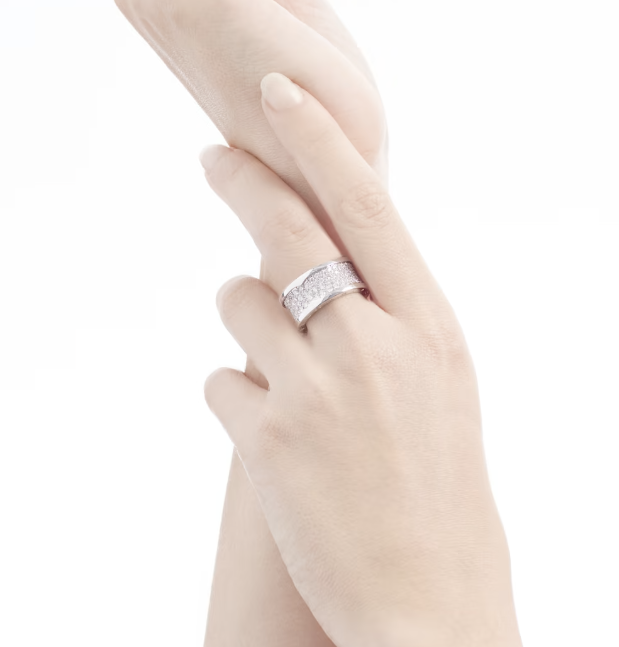 [Glow Muse]CERO 1 CON DIAMANTES EN EL ANILLO ESPIRAL