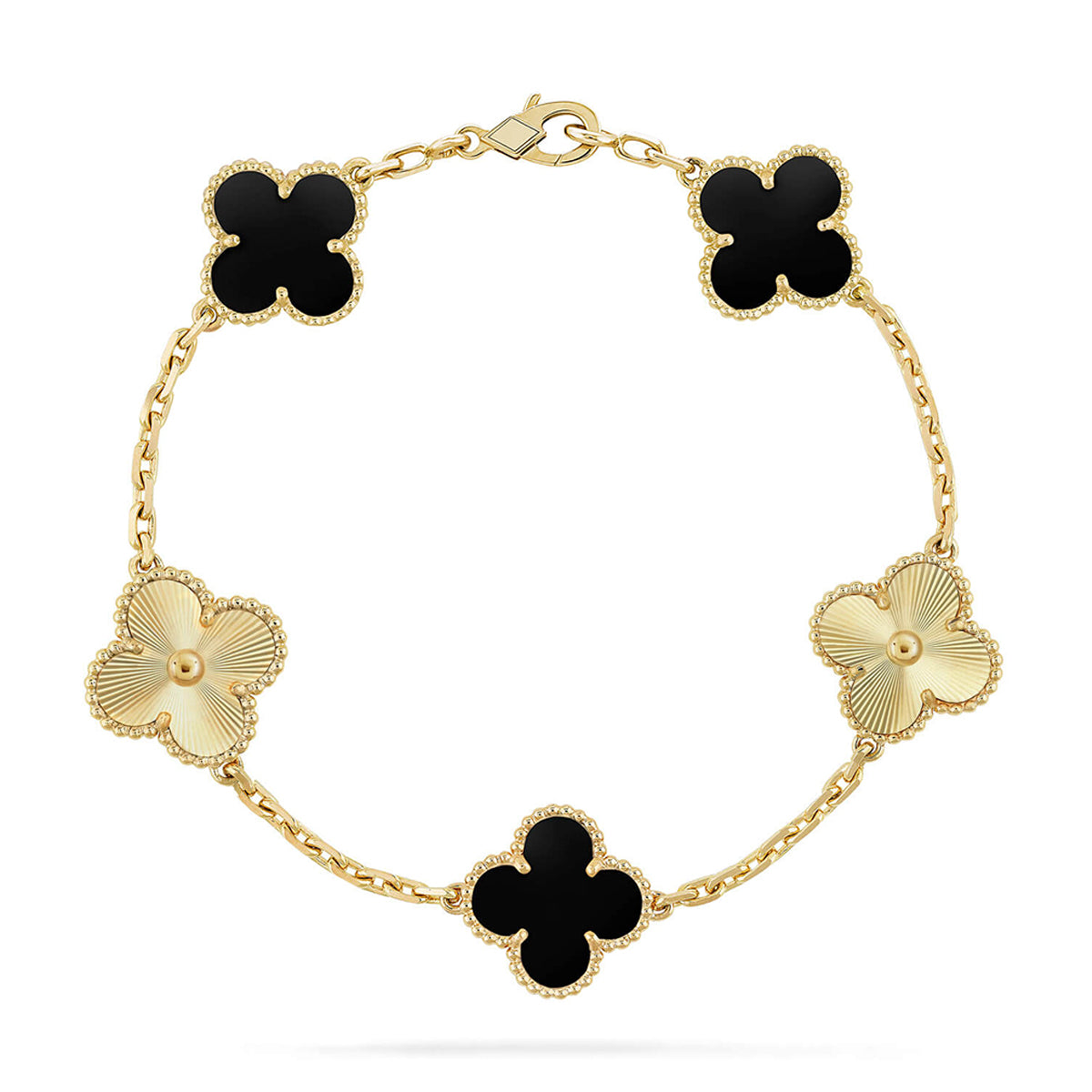 [⭐Glow Muse] مجموعة أساور العقيق من مجموعة 5 MOTIF CLOVER