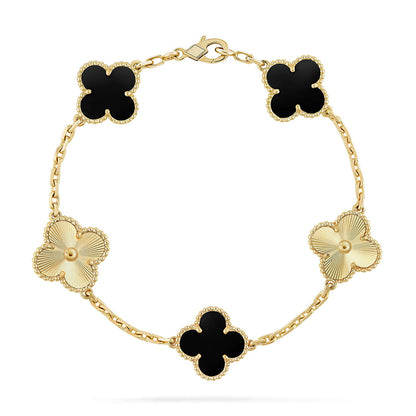 [⭐Glow Muse] مجموعة أساور العقيق من مجموعة 5 MOTIF CLOVER