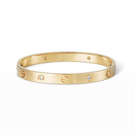 [Glow Muse] PULSERA LOVE 6.1MM 4 DIAMANTES