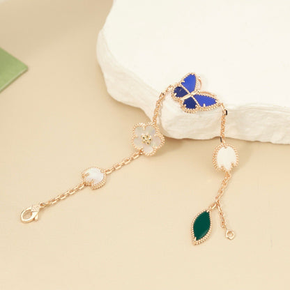 [Glow Muse]PULSERA DE 5 MOTIVOS DE MARIPOSA LUCKY SPRING