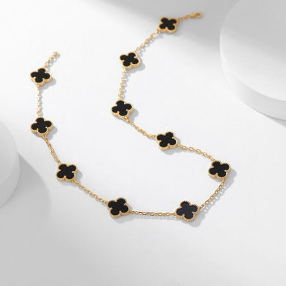 [Glow Muse]COLLAR ONYX TRÉBOL 10 MOTIVOS
