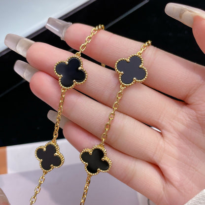 [Glow Muse]COLLAR ONYX TRÉBOL 10 MOTIVOS