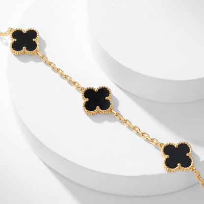 [Glow Muse]COLLAR ONYX TRÉBOL 10 MOTIVOS