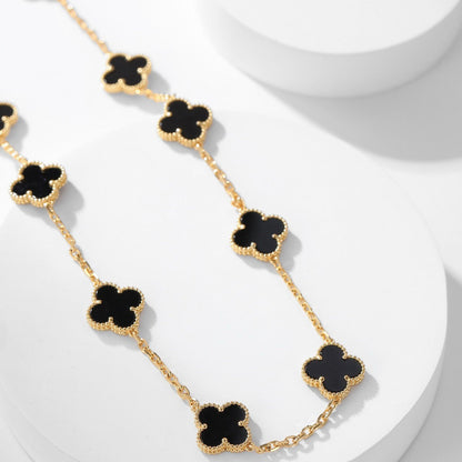 [Glow Muse]COLLAR ONYX TRÉBOL 10 MOTIVOS