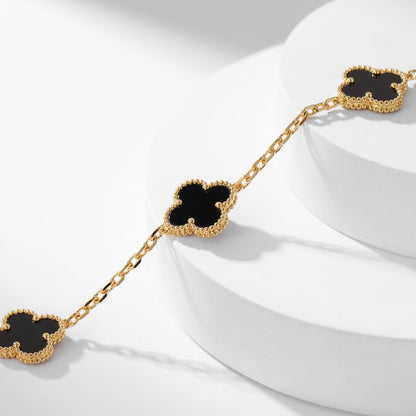 [Glow Muse]COLLAR ONYX TRÉBOL 10 MOTIVOS