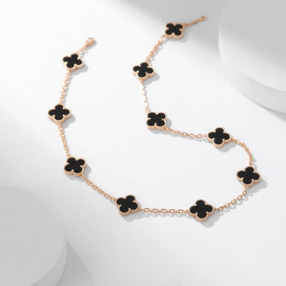 [Glow Muse]COLLAR ONYX TRÉBOL 10 MOTIVOS