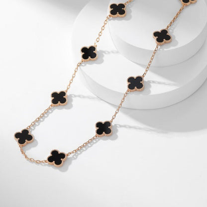 [Glow Muse]COLLAR ONYX TRÉBOL 10 MOTIVOS