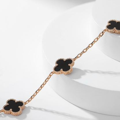[Glow Muse]COLLAR ONYX TRÉBOL 10 MOTIVOS