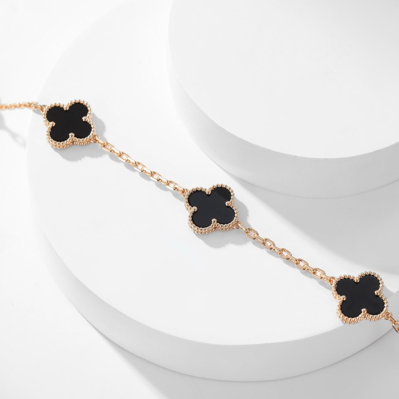 [Glow Muse]COLLAR ONYX TRÉBOL 10 MOTIVOS