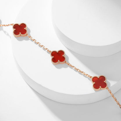 [Glow Muse]COLLAR TRÉBOL 10 MOTIVOS CORNALINA