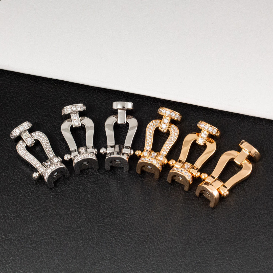 [Glow Muse]FORCE LARGE HORSESHOE FULL DIAMOND BRACELET GOLD