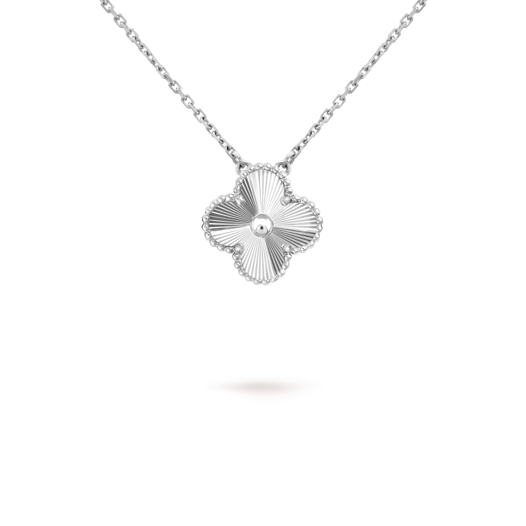 [Glow Muse]COLLAR LÁSER CLOVER 15MM PLATA
