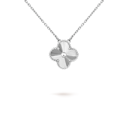[Glow Muse]COLLAR LÁSER CLOVER 15MM PLATA