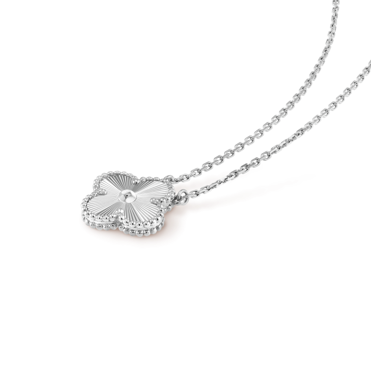 [Glow Muse]COLLAR LÁSER CLOVER 15MM PLATA