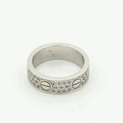 [Glow Muse]LOVE RING 5.5MM DIAMONDS PAVED