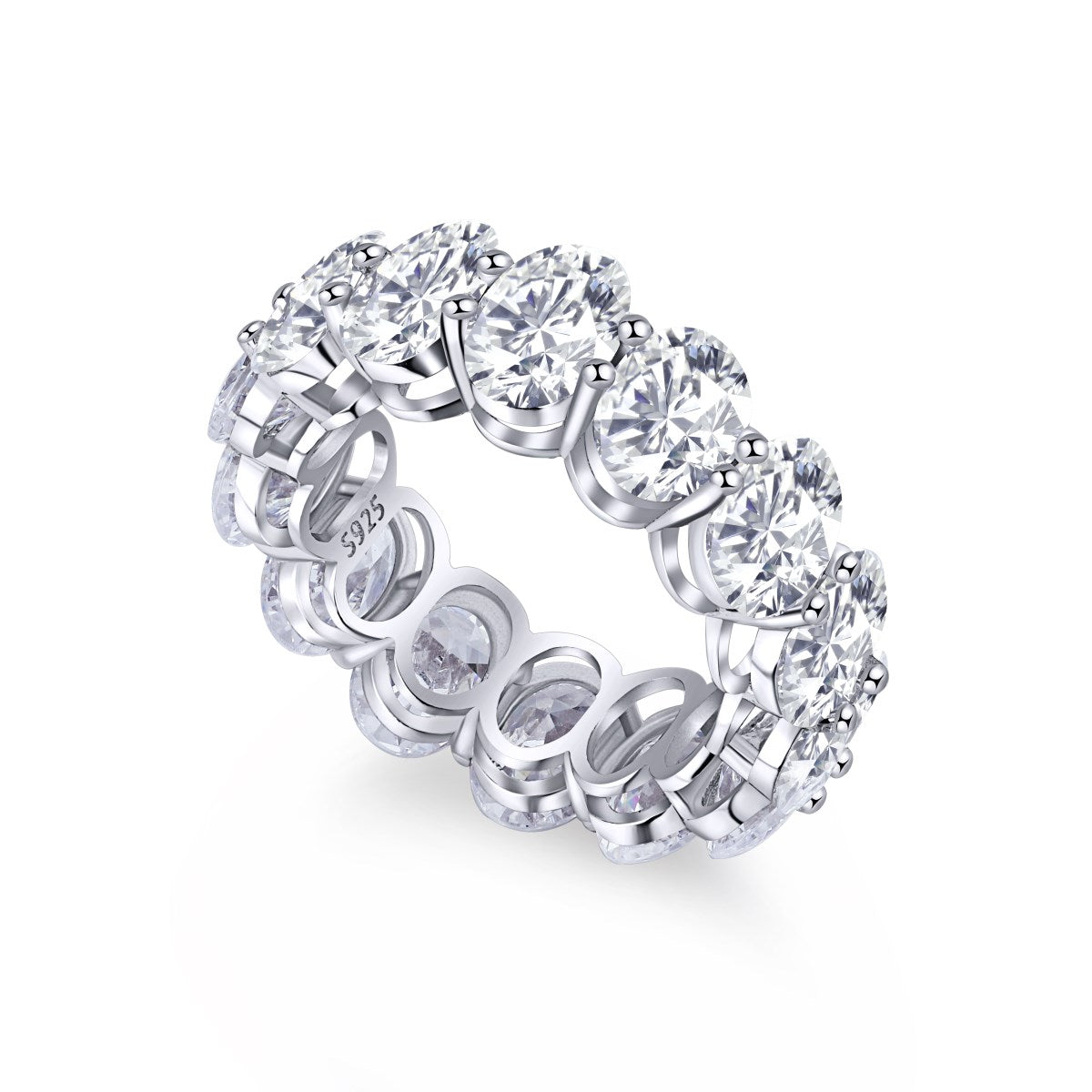 [Tonmkive Jewelry] Anillo de tenis tipo cojín alargado y delicado