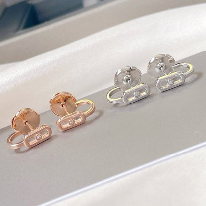 [Glow Muse]PENDIENTES CRIOLLAS MOVE UNO MINI 1 DIAMANTE
