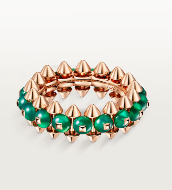 [⭐Glow Muse] ANILLO DE ORO ROSA ELEGANTE CLASH CON ÁGATA NATURAL