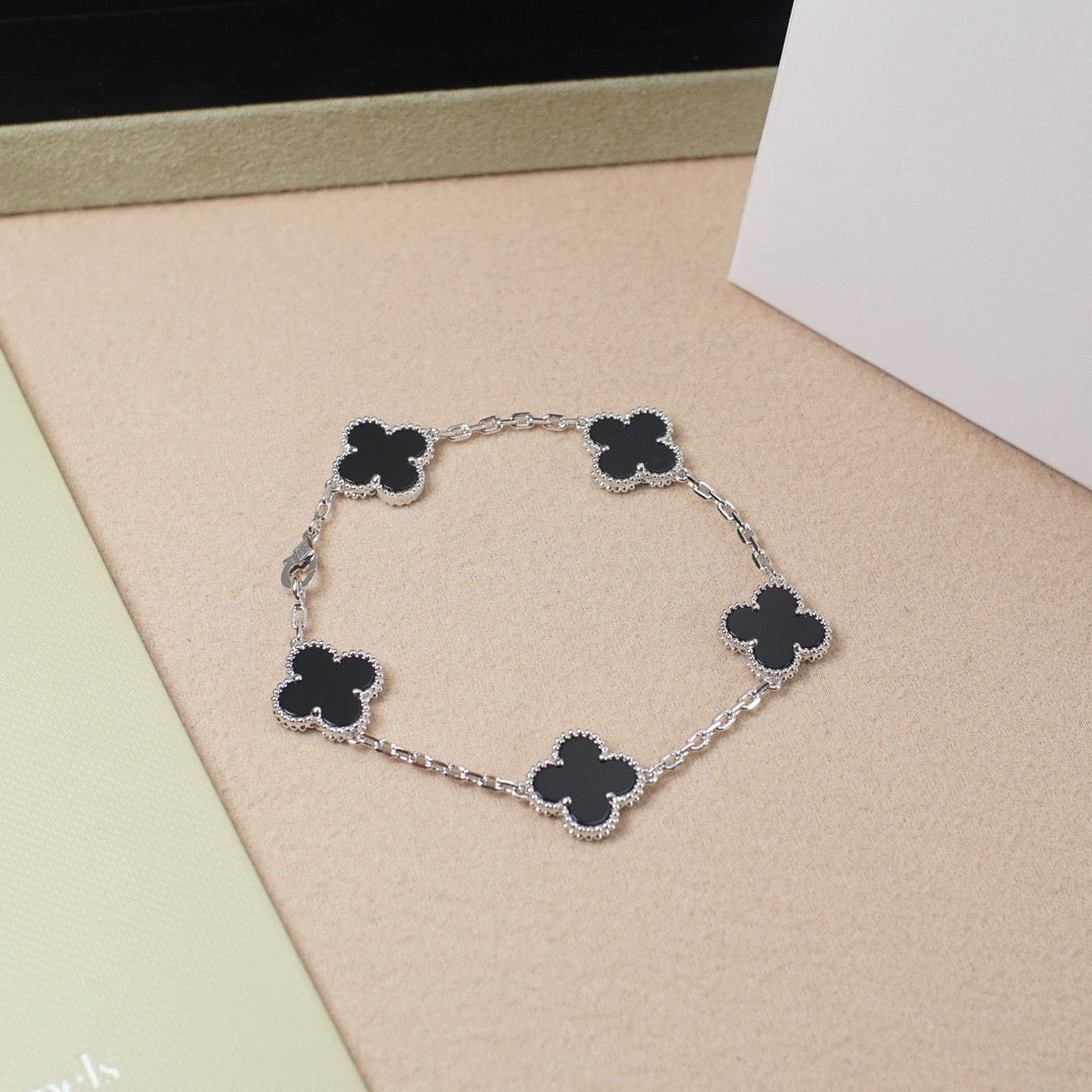 [⭐Glow Muse] مجموعة أساور العقيق من مجموعة 5 MOTIF CLOVER