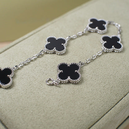 [⭐Glow Muse] مجموعة أساور العقيق من مجموعة 5 MOTIF CLOVER