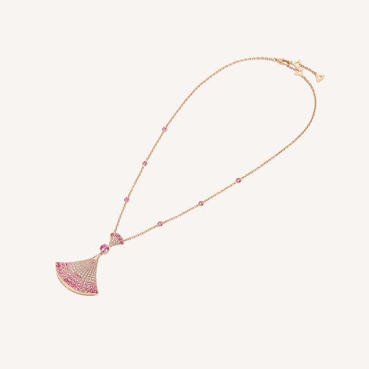 [Glow Muse]COLLAR DREAM DIAMANTE ORO ROSA