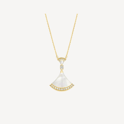 [Glow Muse]DREAM NECKLACE MOP GOLD DIAMOND