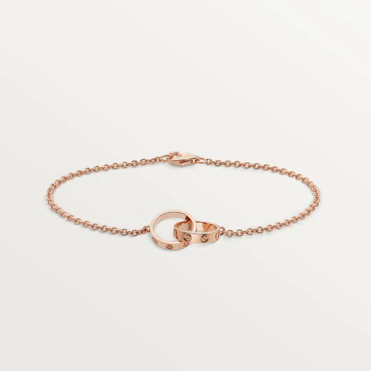 [Glow Muse]DOBLE ANILLO DE PULSERA DEL AMOR