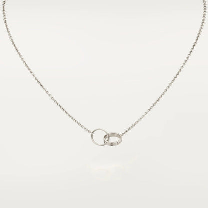 [Glow Muse]LOVE NECKLACE PINK GOLD AND SILVER