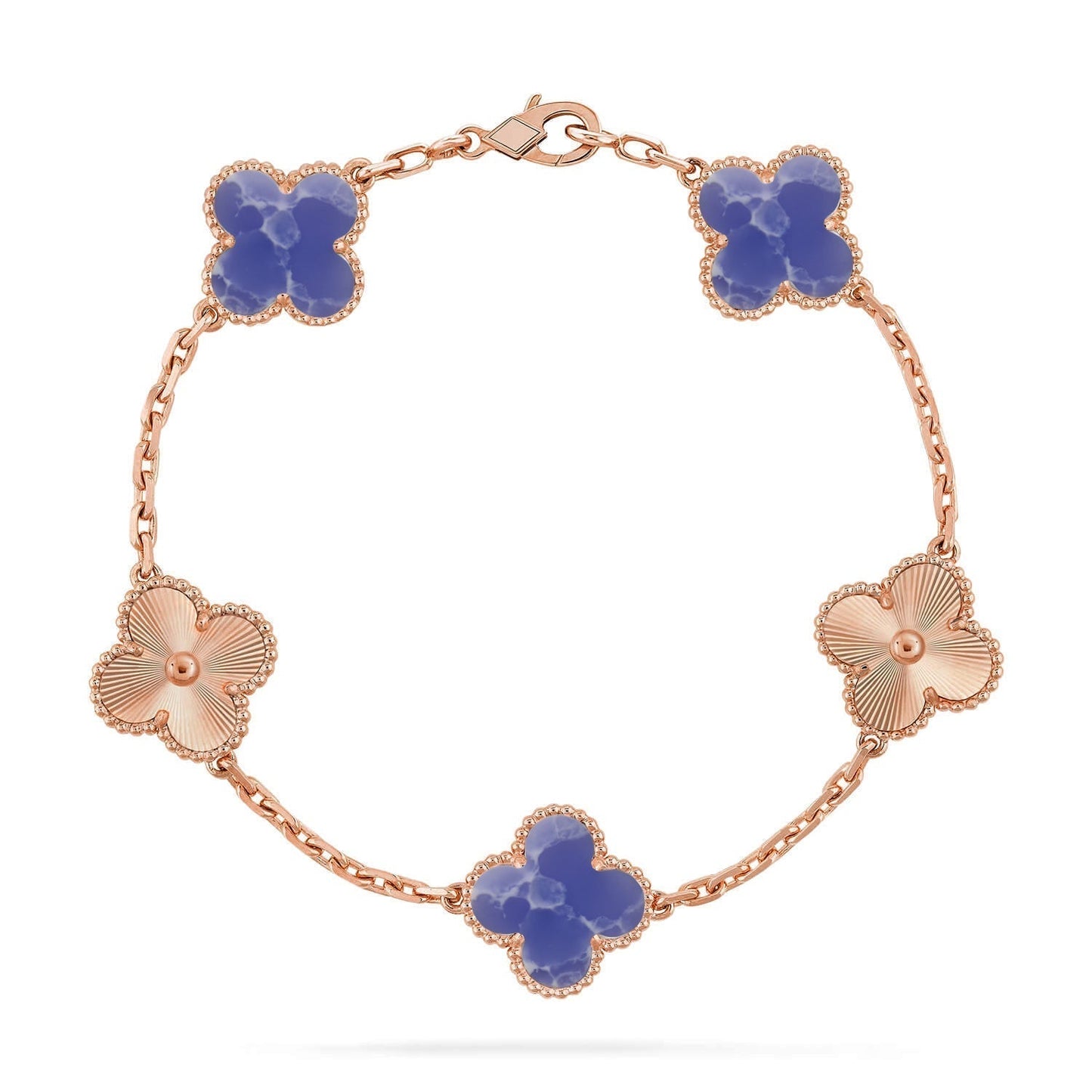 [⭐Glow Muse] مجموعة أساور CLOVER 5 MOTIF BLUE VEINS