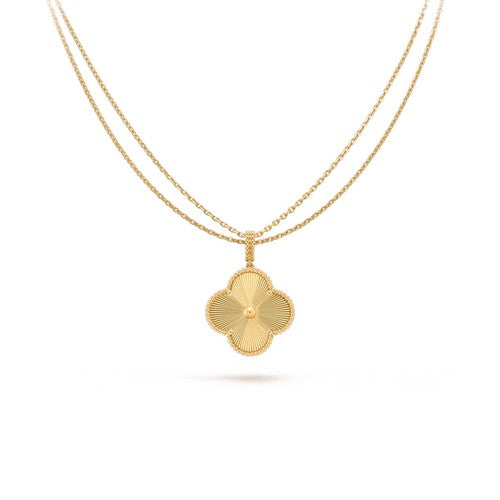 [Glow Muse]COLLAR CON COLGANTE TRÉBOL 25MM ORO