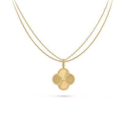 [Glow Muse]COLLAR CON COLGANTE TRÉBOL 25MM ORO